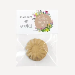 Gastgeschenk Samenbombe + Etikett "Wildblumen"