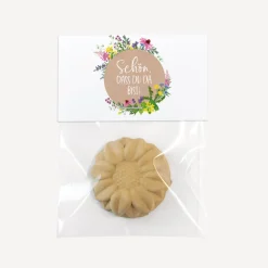 Gastgeschenk Samenbombe + Etikett 