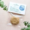 Gastgeschenk Samenbombe Kommunion Junge + Etikett Fisch Aquarell