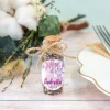 Gastgeschenk Taufe Mini Glasröhrchen + Aufkleber Mädchen Aquarell