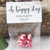 Gastgeschenk Tüte transparent mit Etikett "Oh happy day"