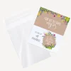 Gastgeschenk Tüte transparent mit Etikett "Wildblumen"