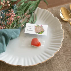 Gastgeschenk Tüte transparent mit Etikett 
