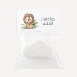 Gastgeschenk Tüte transparent mit Etikett 