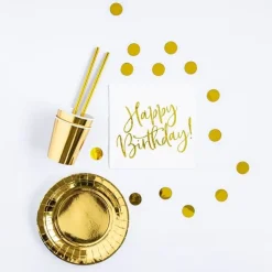 Geburtstag Deko Set Gold 60 tlg.