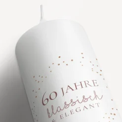 Geburtstagskerze Roségold Sparkles