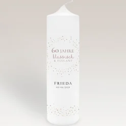Geburtstagskerze Roségold Sparkles