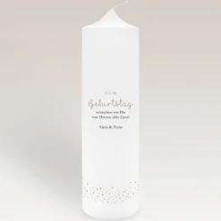 Geburtstagskerze Roségold Sparkles