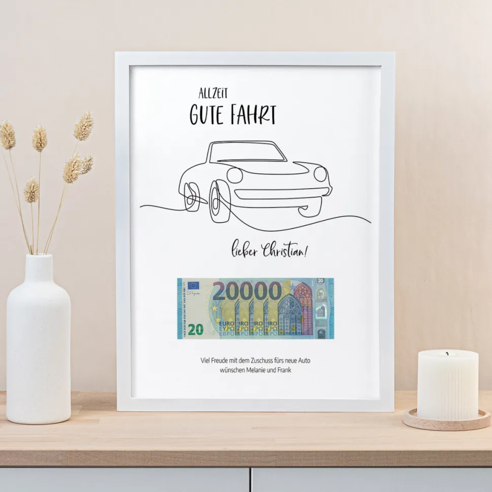 Geldgeschenk Auto Gute Fahrt