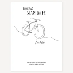 Geldgeschenk Fahrrad Starthilfe