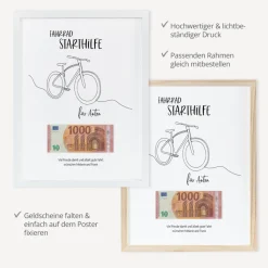 Geldgeschenk Fahrrad Starthilfe