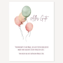 Geldgeschenk Luftballons