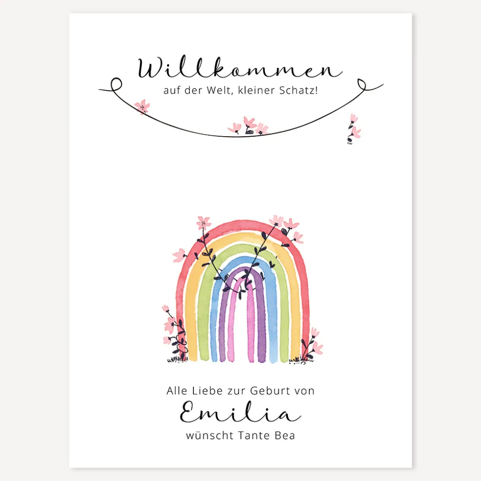 Geldgeschenk "Regenbogen Vintage"