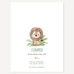 Geldgeschenk Taufe "Löwe Leo"