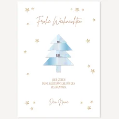 Geldgeschenk Weihnachten Tannenbaum Modern