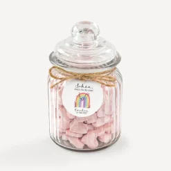 Geschenkanhänger rund "Regenbogen Vintage"