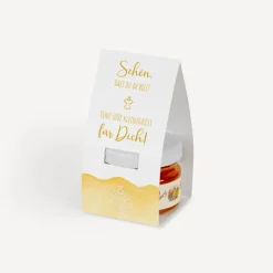 Geschenktäschchen mit Blütenhonig 