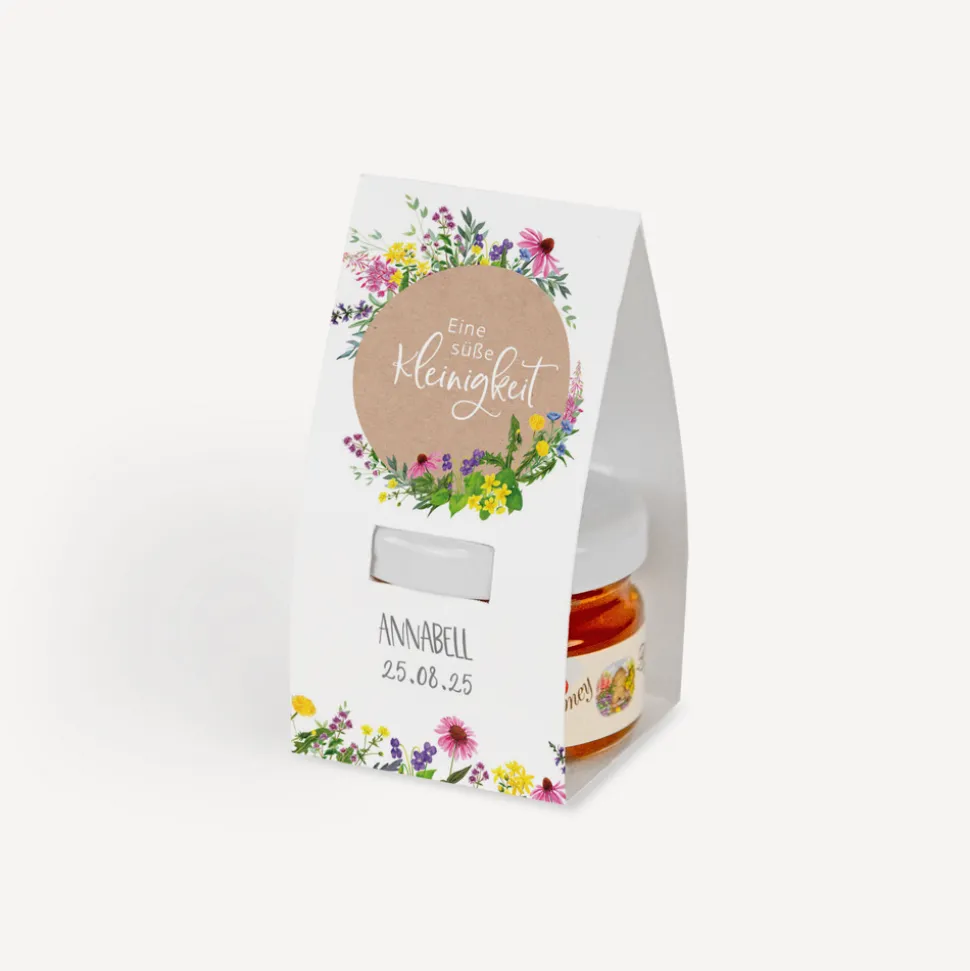 Geschenktäschchen mit Blütenhonig "Wildblumen"