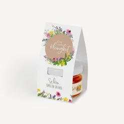 Geschenktäschchen mit Blütenhonig "Wildblumen"