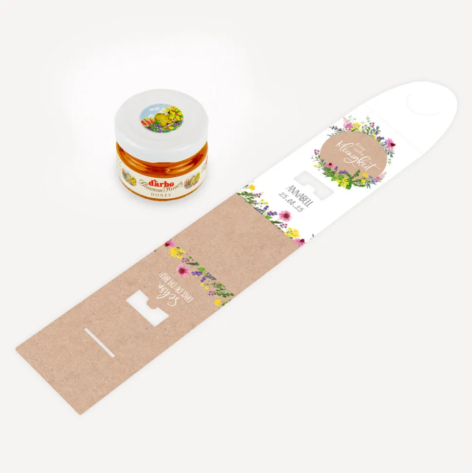 Geschenktäschchen mit Blütenhonig "Wildblumen"