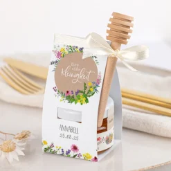 Geschenktäschchen mit Blütenhonig