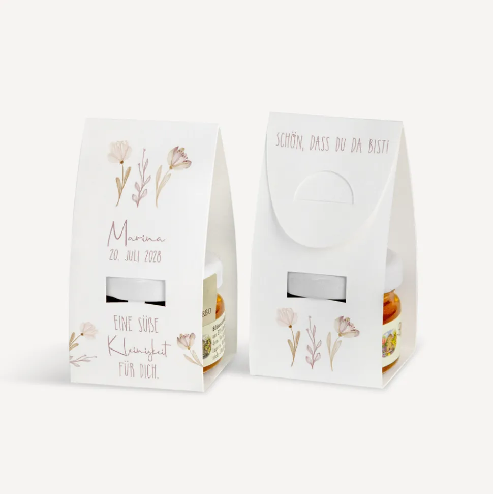 Geschenktäschchen mit Blütenhonig "Natur"