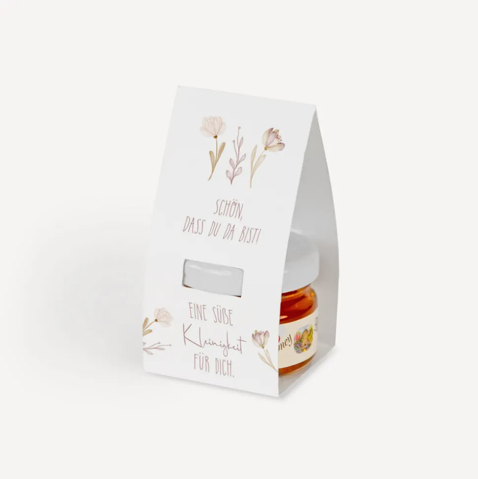 Geschenktäschchen mit Blütenhonig "Natur"