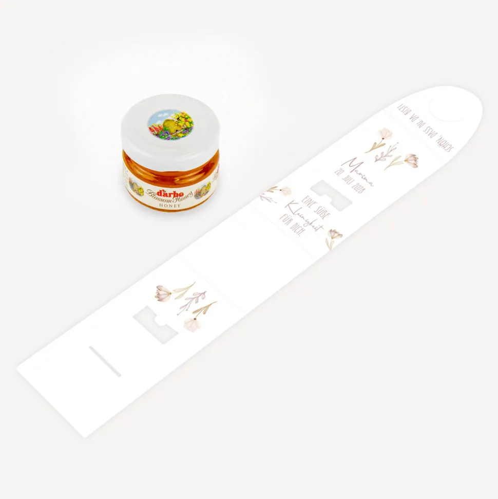 Geschenktäschchen mit Blütenhonig "Natur"