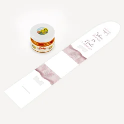 Geschenktäschchen mit Blütenhonig "Aquarell mit Regenbogen rosa"
