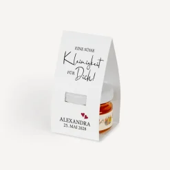 Geschenktäschchen mit Blütenhonig "Kalligrafie"