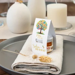 Geschenktäschchen mit Blütenhonig 