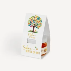 Geschenktäschchen mit Blütenhonig 