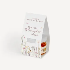 Geschenktäschchen mit Blütenhonig "Wildromantische Blüten"