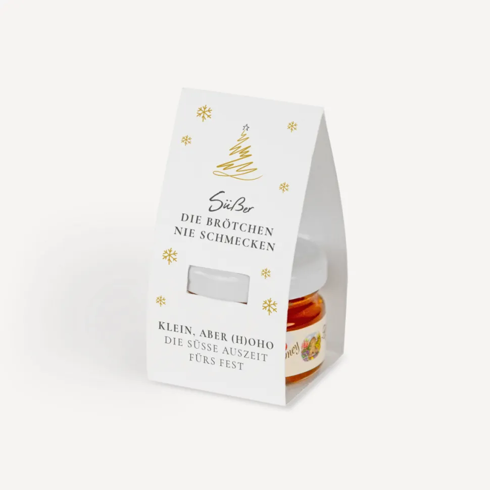 Geschenktäschchen mit Blütenhonig "Kleine Tanne"