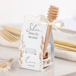 Geschenktäschchen mit Blütenhonig "Trockengras"
