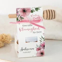Geschenktäschchen mit Blütenhonig 