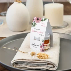 Geschenktäschchen mit Blütenhonig 