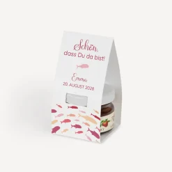 Geschenktäschchen mit Erdbeer Konfitüre