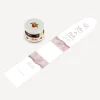 Geschenktäschchen mit Erdbeer Konfitüre "Aquarell mit Regenbogen rosa"