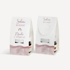 Geschenktäschchen mit Erdbeer Konfitüre 