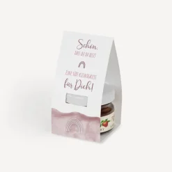 Geschenktäschchen mit Erdbeer Konfitüre 