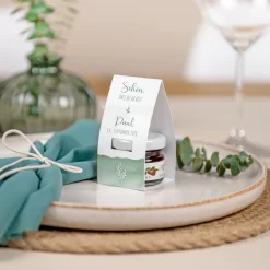 Geschenktäschchen mit Erdbeer Konfitüre