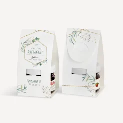 Geschenktäschchen mit Erdbeer Konfitüre 