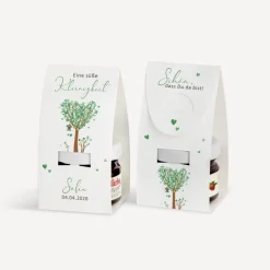 Geschenktäschchen mit Erdbeer Konfitüre 