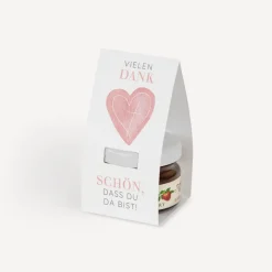 Geschenktäschchen mit Erdbeer Konfitüre 