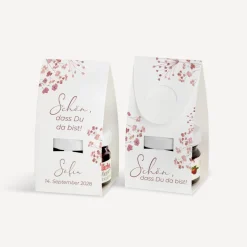 Geschenktäschchen mit Erdbeer Konfitüre 