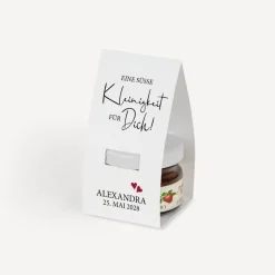 Geschenktäschchen mit Erdbeer Konfitüre 