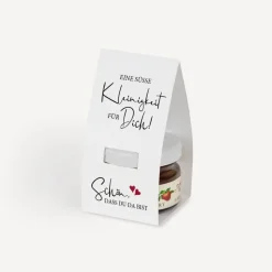 Geschenktäschchen mit Erdbeer Konfitüre 