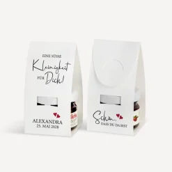 Geschenktäschchen mit Erdbeer Konfitüre 