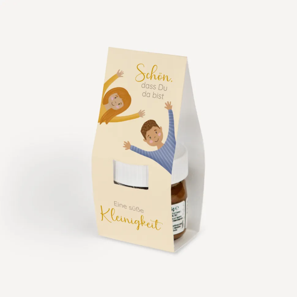 Geschenktäschchen mit Nutella "Ihr seid meine Freunde!"